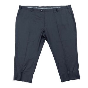 PRONTO UOMO Men’s 56 Platinum Dark Grey Dress Suit Pants 100% Wool Office Career